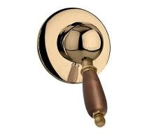 Смеситель Cezares ELITE-DIM-02-Nc для душа, бронза, ручка орех