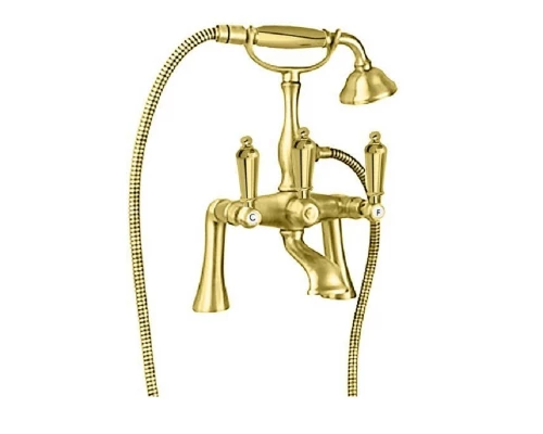Смеситель Cezares First PBV-03/24-M цвет золото 24 карат, ручки металл