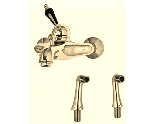 Смеситель Cezares Vintage PBVM-03/24-Sw цвет золото 24 карат, ручки Swarovski