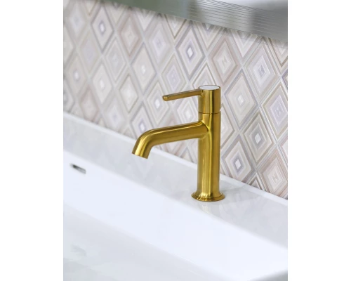 Смеситель для раковины Cezares Eco, брашированное золото, ECO-LS-BORO-W0