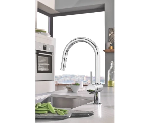 Смеситель Grohe Minta для кухни, с выдвижным изливом, цвет хром, 32321002