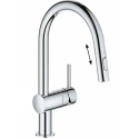 Смеситель Grohe Minta для кухни, с выдвижным изливом, цвет хром, 32321002