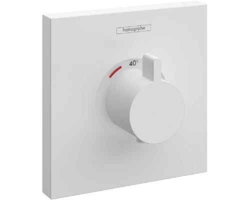 Смеситель Hansgrohe ShowerSelect Highflow для душа, термостатический, белый матовый,15760700