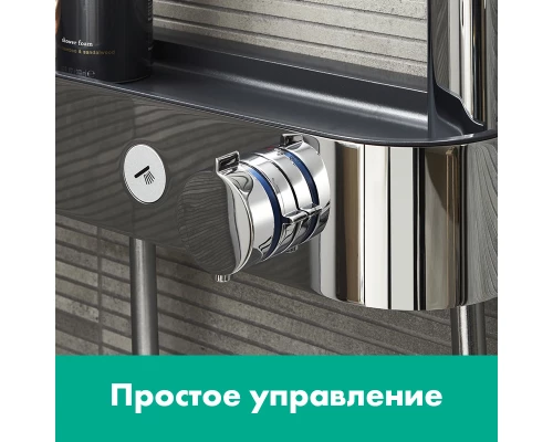 Смеситель Hansgrohe ShowerTablet Select 400 для душа, термостатический, хром, 24360000