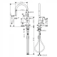 Кухонный смеситель Hansgrohe Talis M54, 72802670, с вытяжным изливом, черный матовый