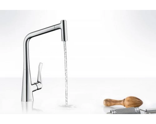 Смеситель Hansgrohe Metris Select 14884000 для кухни, хром