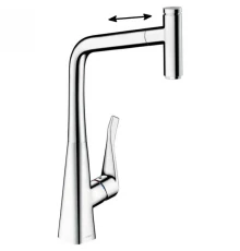 Смеситель Hansgrohe Metris Select 14884000 для кухни, хром