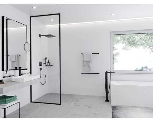 Смеситель Hansgrohe Metropol 32532670 для ванны, черный матовый