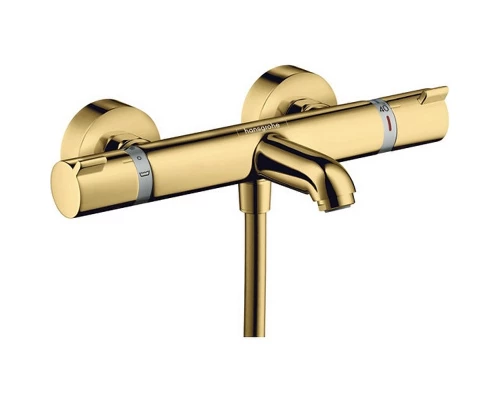 Смеситель Hansgrohe Ecostat Comfort для ванны, термостатический, полированное золото, 13114990