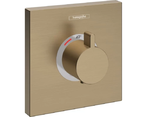 Смеситель Hansgrohe ShowerSelect Highflow для душа, термостатический, полированная бронза, 15760140