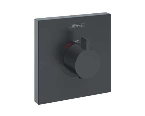 Смеситель Hansgrohe ShowerSelect Highflow для душа, термостатический, черный матовый, 15760670