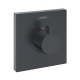 Смеситель Hansgrohe ShowerSelect Highflow для душа, термостатический, черный матовый, 15760670