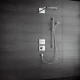 Смеситель Hansgrohe ShowerSelect Highflow для душа, термостатический, черный матовый, 15760670