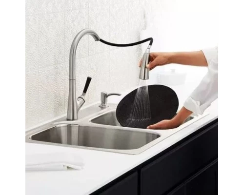 Смеситель Jacob Delafon Malleco E562-CP для кухонной мойки, с выдвижным изливом, хром