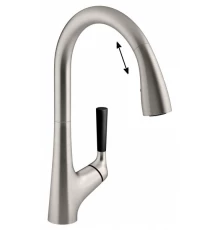 Смеситель Jacob Delafon Malleco E562-CP для кухонной мойки, с выдвижным изливом, хром