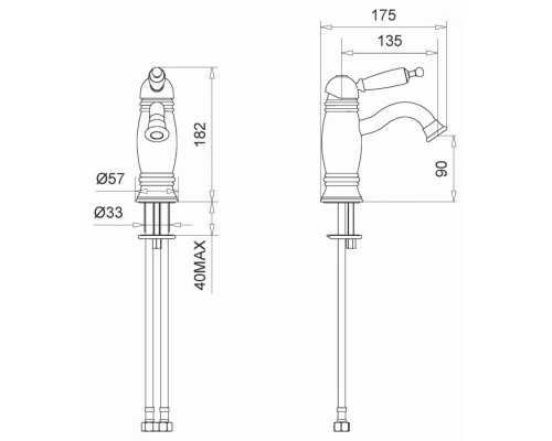 Смеситель Migliore Oxford 19135 для раковины - хром