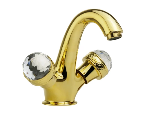 Смеситель Migliore Axo Swarovski для раковины, цвет золото, 18510
