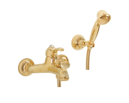 Смеситель Migliore Lem Swarovski 18890 для ванны/душа, золото