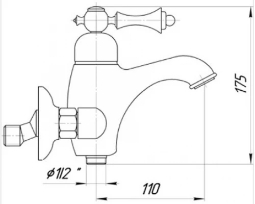 Смеситель Migliore Bomond ML.BMD-9702.BR для ванны/душа - бронза