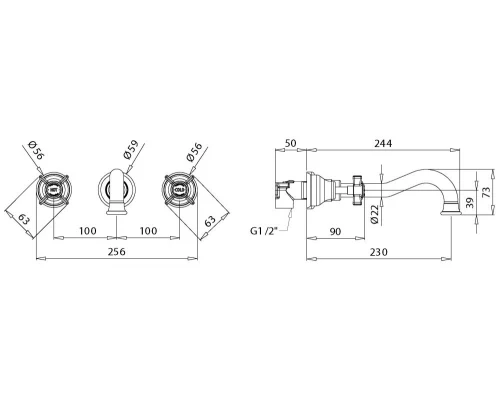 Смеситель Migliore Princeton 19360 для раковины - хром