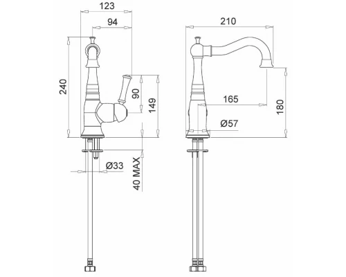 Смеситель Migliore Dallas 18603 для раковины - хром