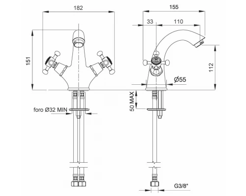 Смеситель Migliore Lady 18856 для раковины - золото