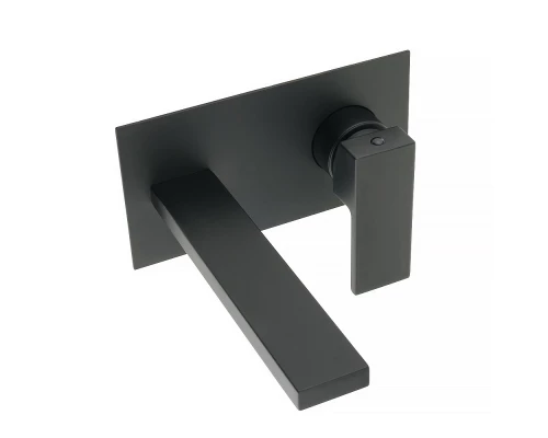 Смеситель Migliore Kvant Black для раковины с донным клапаном, черный матовый, 30436