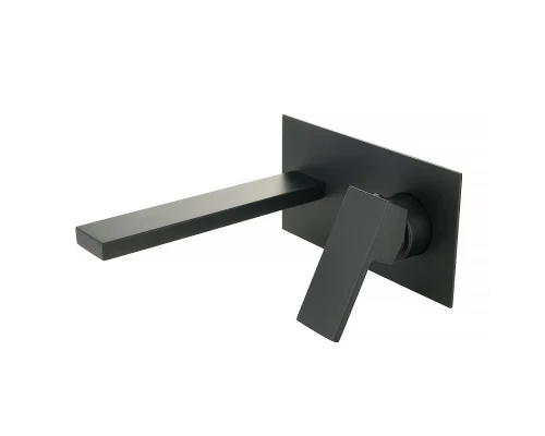 Смеситель Migliore Kvant Black для раковины с донным клапаном, черный матовый, 30436