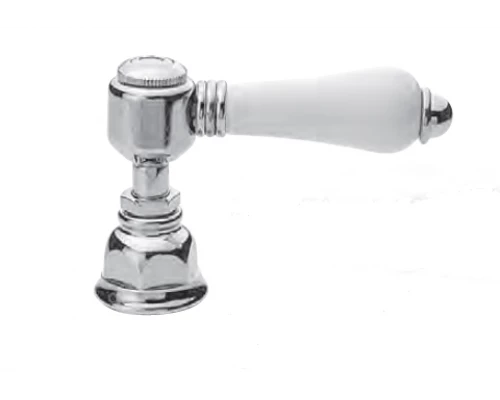 Смеситель Nicolazzi P.M. Blanc 1434BZ78 для биде, ручка белая керамика, гальваническая бронза