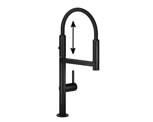 Смеситель для кухни Nobili Move, цвет черный матовый, MV92300/50BM