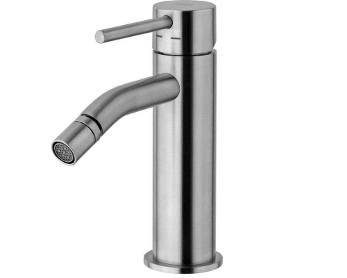 Смеситель Paffoni Light для биде, без донного клапана, цвет стальной, LIG131ST