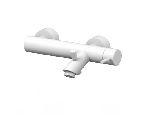 Смеситель Paffoni Light для ванны и душа, без душевого гарнитура, цвет белый матовый, LIG022BO