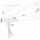 Смеситель Rossinka D40-21U для кухни
