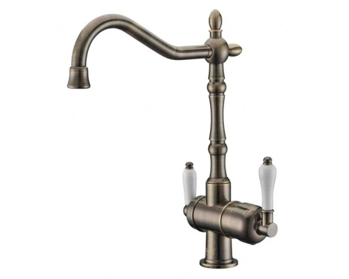 Смеситель Zorg Clean Water ZR 326 YF NICKEL для кухни под фильтр, цвет никель