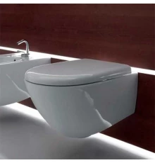 Подвесной безободковый унитаз Kerasan Aquatech 55 см, белый, 371401