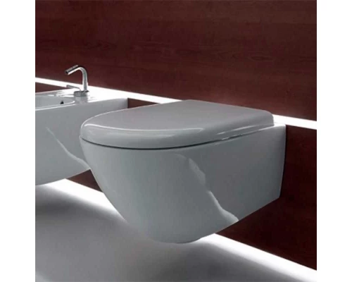 Подвесной безободковый унитаз Kerasan Aquatech 55 см, белый, 371401