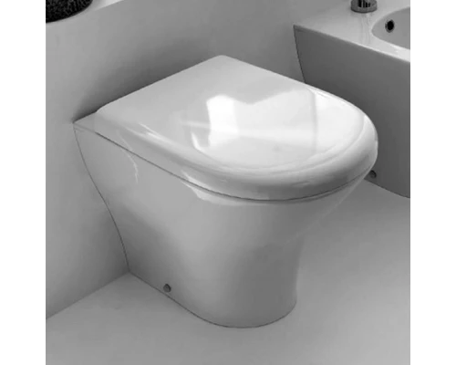 Унитаз Kerasan Aquatech приставной, безободковый, в комплекте с крепежом WB5N, цвет белый, 371801