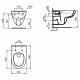 Подвесной унитаз безободковый Ideal Standard i.life A, T471601
