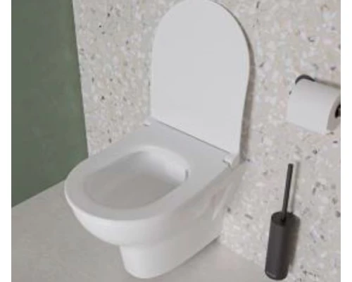 Инсталляция с унитазом Vitra Zentrum L-box, с быстросъёмным сиденьем с микролифтом, клавиша хром глянцевый, 9012B003-7206