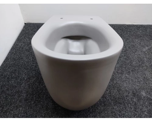 Подвесной безободковый унитаз Kerasan Nolita, с креплениями WB9N, серый, 531489