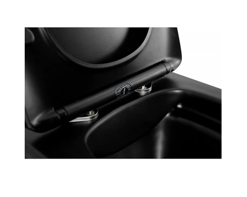 Подвесной унитаз BelBagno Ardente-C безободковый, цвет черный матовый, BB3202CHR-MB