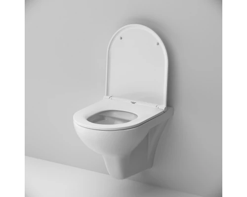 Подвесной унитаз Am.Pm Gem FlashClean безободковый, с сиденьем микролифт, C901700SC