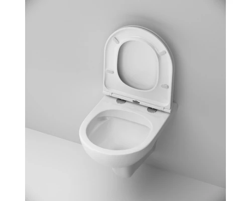 Подвесной унитаз Am.Pm Gem FlashClean безободковый, с сиденьем микролифт, C901700SC