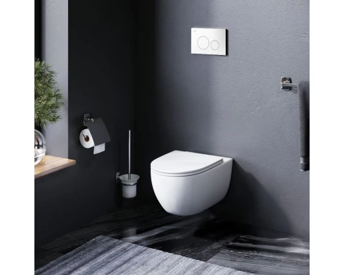 Инсталляция Am.Pm Awe, IS49001.111700 с подвесным унитазом Awe, клавиша Pro L, белая, крышка микролифт