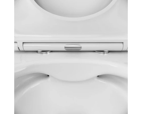 Инсталляция Am.Pm Awe, IS49051.111700 с подвесным унитазом Awe, клавиша Pro L, глянцевый хром, крышка микролифт