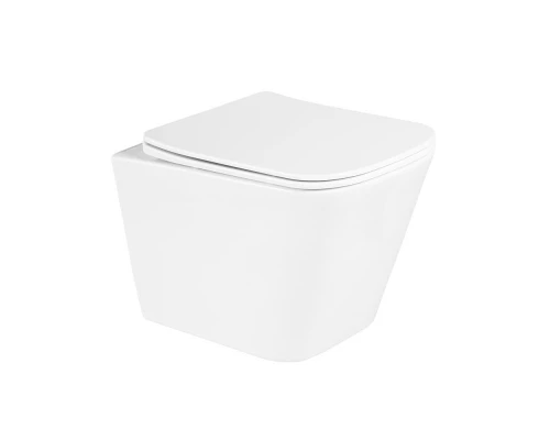 Инсталляция BelBagno с унитазом BelBagno Due BB3103CHR/SC, сиденье с микролифтом, клавиша белая круглая, комплект