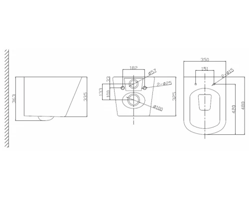 Инсталляция BelBagno с унитазом BelBagno Due BB3103CHR/SC, сиденье с микролифтом, клавиша хром, комплект