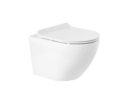 Инсталляция BelBagno с безободковым унитазом BelBagno Sfera-R BB046CHR, сиденье микролифт, клавиша хром, комплект