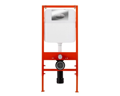 Инсталляция BelBagno с унитазом Cezares Duet CZR-2462-TH-TOR, сиденье микролифт, клавиша хром, комплект