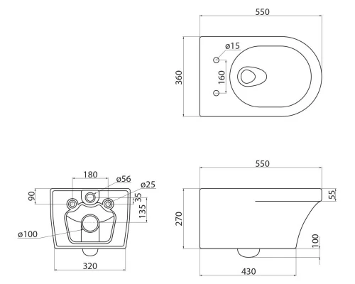 Инсталляция BelBagno с унитазом Cezares Duet CZR-2462-TH-TOR, сиденье микролифт, клавиша хром, комплект